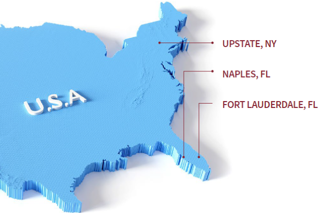 map image of Edwards Asset Management office at Naples and Ft. Lauderdale